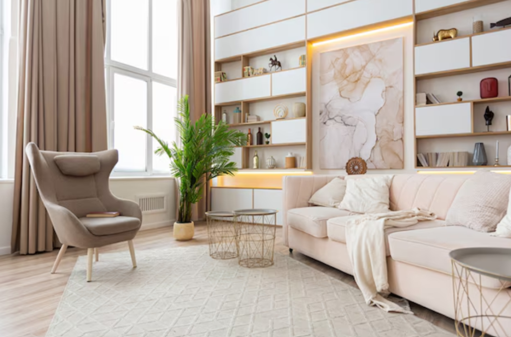 تصميم صالة بالذكاء الاصطناعي