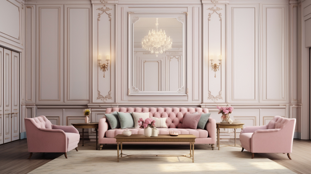 تصميم صالة استقبال كلاسيك