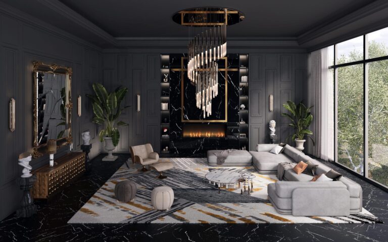 ديكورات صالات استقبال فخمة