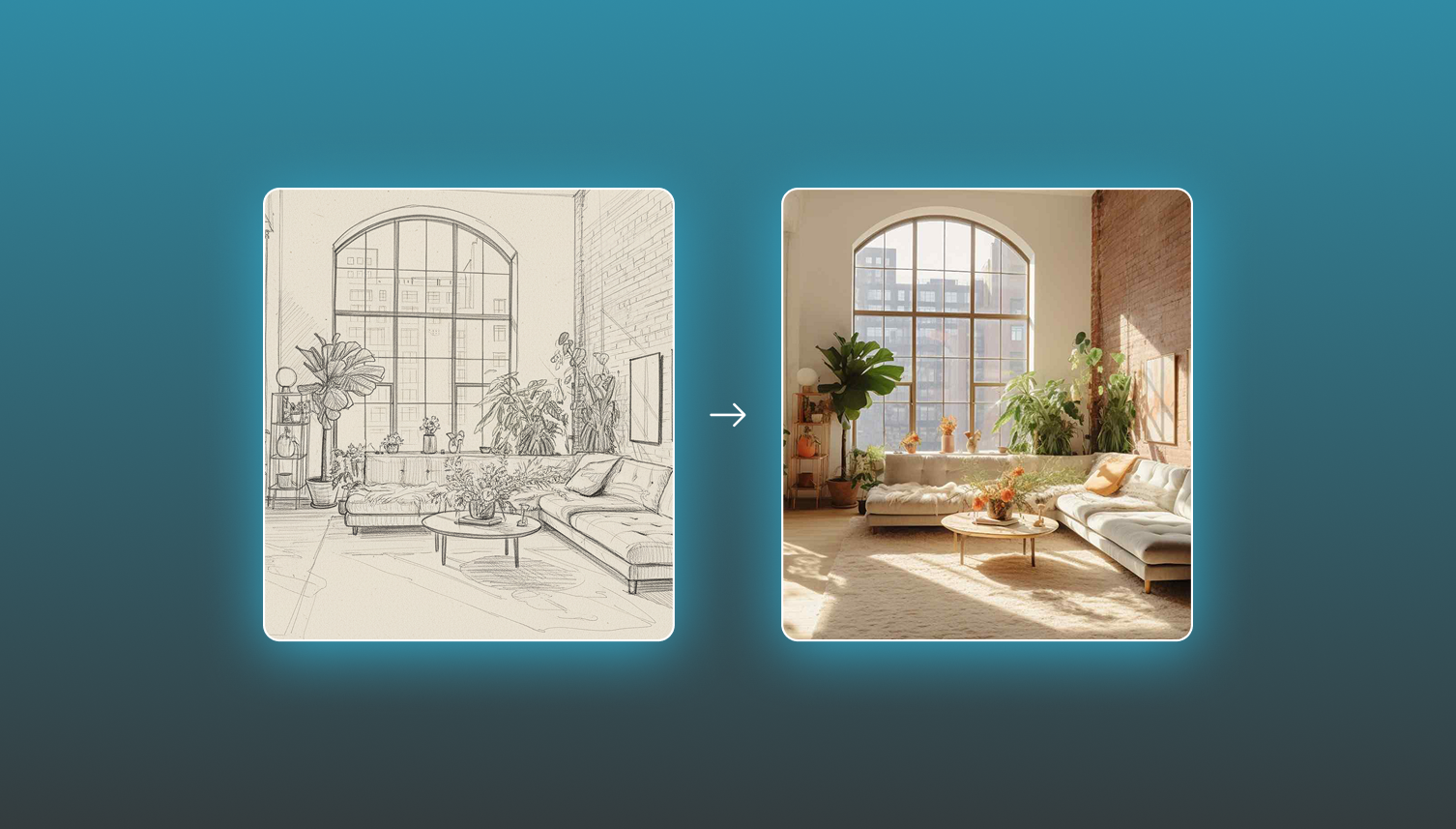 تحويل الرسم إلى تصميم واقعي بالذكاء الاصطناعي